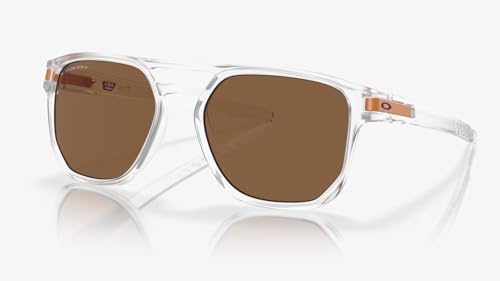 Oakley Latch Beta Sunglasses Matte Clear with Prizm Bronze Lens 54mm Introspect Collection2