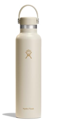 Hydro Flask Water Bottle - Insulated Stainless Steel - Non Spill, Leakproof in 24 Oz Coconut Cream