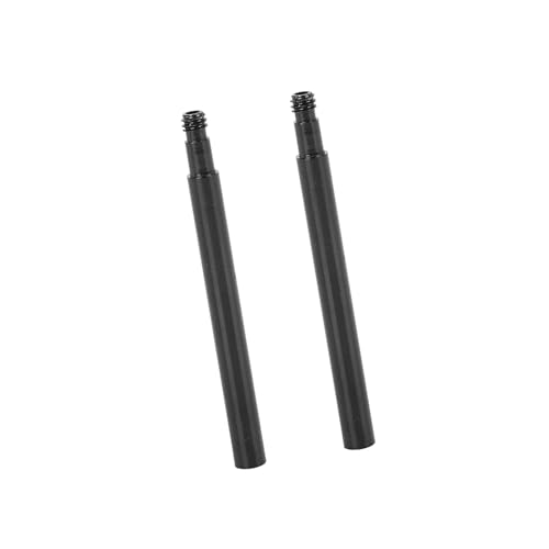 BULLSPANN 70mm Aluminum Alloy Bike French Type Valve Extender Extension Black 2 Pcs