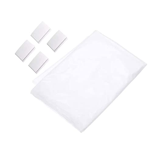 Pantalla de Proyección, Pantalla de Proyector de Ventana de Tela de Película Blanca Plegable para Navidad, Accesorios de Lámpara de Proyección Cortinas Profesionales