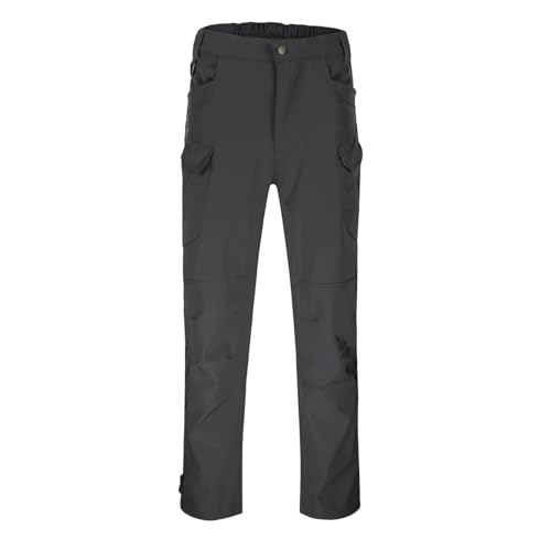 Mens Slim Fit Outdoor Softshell Pants Stretch Water Workwear Durable Hiking Cargo Trousers for Adventure