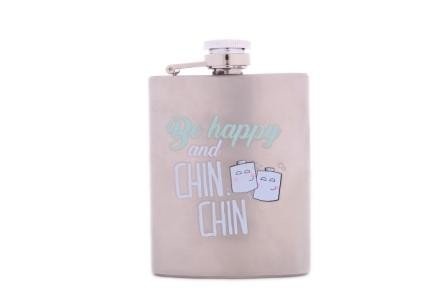 Lote de 20 Petacas Metal Frases Happy - Detalles Bodas Hombres y Mujeres