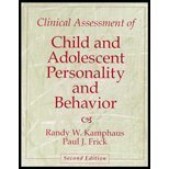Clinical Assessment of Child and Adolescent Personality and Behavior ...