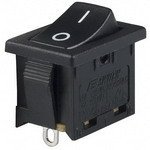 E-Switch R1966ABLKBLKFS Switch Rocker