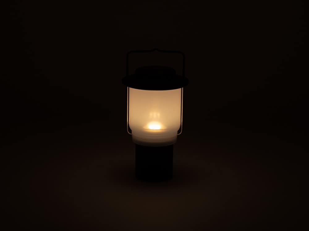 Snow Peak Mini Hozuki - Battery-Powered & Lightweight Camping Light - Portable Lantern for Soft, Ambient Light, Black