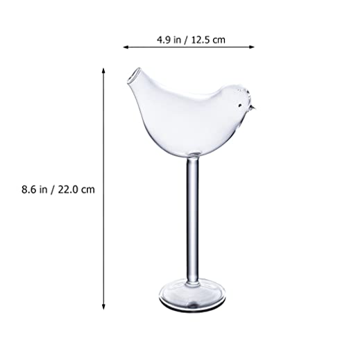Hemoton Wine Glasses Set Of 8, Bird Shape Wine Glasses, Bird Martini Glasses For Holidays Anniversary Birthday Wedding Party Celebrations #TOP4