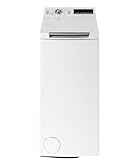 Hotpoint - WMTG6524BFR/N Lave-linge Top Posable - Capacité 6,5 kg - Essorage 1200 tr/min, Moteur BPM - Pose Libre, Touche Rapide - H 90 x L 40 x P 60 cm - Blanc
