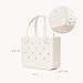 BOGG BAG Bitty Small Tote – 11” x 8.5” x 4.5” – Durable, Washable, Tip-proof – Beach, Pool, Boat, Work, Sports (Coconut Shimmer)