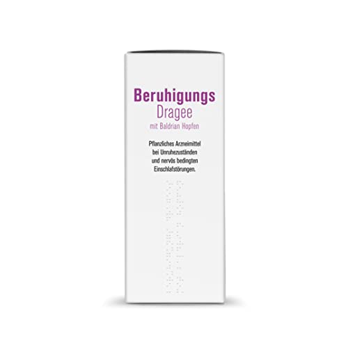 sovita Beruhigungs Dragee mit Baldrian & Hopfen | Natürliche Hilfe bei Unruhe & nervös bedingten Einschlafstörungen | Einschlafhilfe für Erwachsene & Jugendliche ab 12 Jahren | 120 Dragees