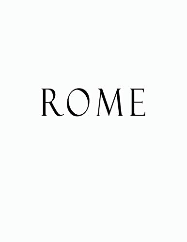 Rome: Black and White Decorative Book to Stack Together on Coffee Tables, Bookshelves and Interior Design | Add Bookish Charm Decor to Your Home | ... Your unique Fashion Design style | Rome