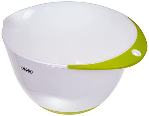 Ibili 726618 Bol à pâtisserie 18 cm, Blanc/Vert
