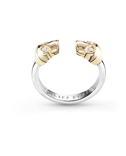 Bague Philipp Plein tête de mort en acier, le cadeau idéal pour femme