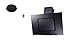 Produktbild respekta Dunstabzugshaube Schräghaube Wandhaube Esse kopffrei 90 cm schwarz LED