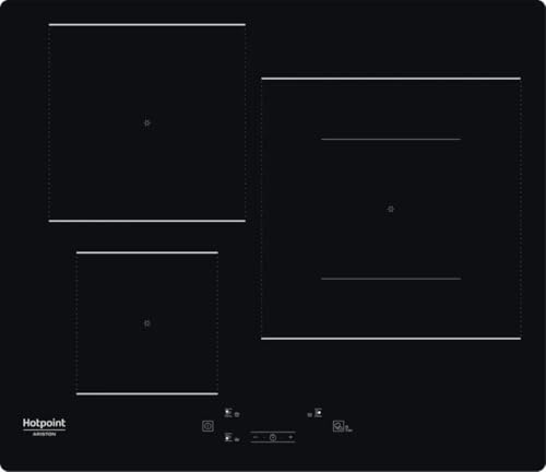 HOTPOINT Table induction 3 feux HQ6460SNE - vue 4