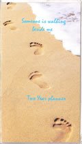 2024-2025 Two Year Planner with memo pad- Footprints