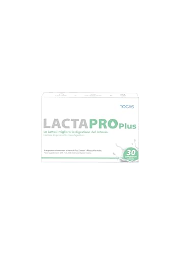 TOCAS Lactapro Plus Integratore Intolleranza Lattosio 12.000 FCC 30 Compresse