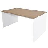 Genérico OFILIKE. Mesa de Ordenador. Escritorio de Madera Estructura Blanca. Tablero Roble. para Estudio o Trabajo (150x80)