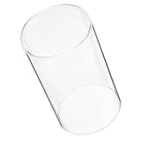ULTECHNOVO Clear Candle Holder Sleeve High Borosilicate Glass Tube Shade Transparent Design for Versatile Home Decoration and Projects for All Candle