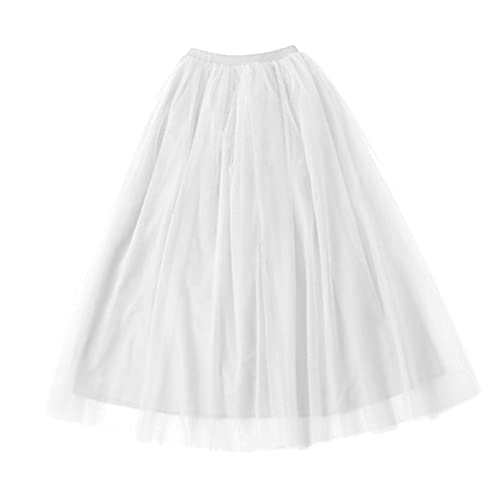 Jupe Fluff taille haute en maille blanche pour femme - 2
