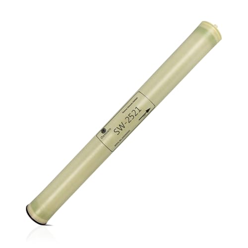 Ozmosis SW-2521 Reverse Osmosis Membrane 2.5x21 Seawater Desalination 300 GPD Water Filtration 99.5% Salt Rejection Made with premium quality materials Toray Brand Sheets and Dow Glue