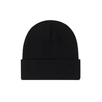 Kids Winter Thermal Hat Children's Black Beanie Warm Lightweight Stretchy Autumn for Boys Girls, Ages 4-8 Years Approx. (UK, Age, 4 Years, 8 Years, Black (Pack of 1))