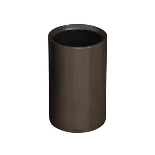 Poubelle cuisine ronde en acier inoxydable noir de qualité supérieure pour intérieur chic