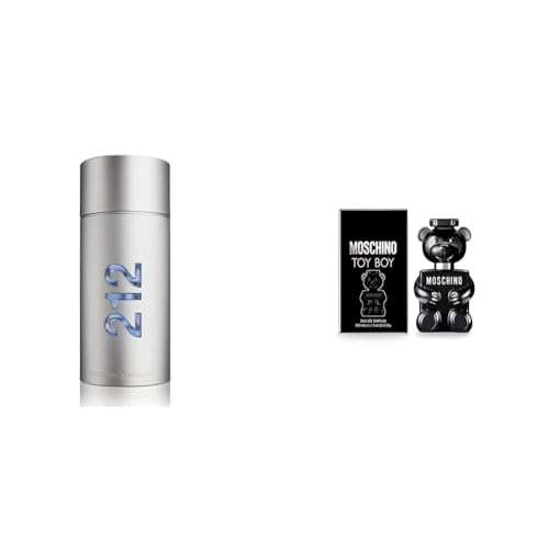 Carolina Herrera 212 By Carolina Herrera For Men. Eau De Toilette Spray, 3.4 Fl. Oz & MOSCHINO Toy Boy Eau De Parfume Spray for Men, 3.4 Ounce