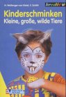 Kinderschminken. Kleine, große, wilde Tiere.