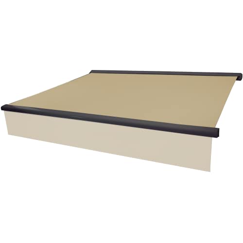 Planesium Toldo De Patio Tela de toldo (3m / 300cm x 200cm / 2m Beige) Toldo de Lona, toldo sin Volante, Marquesina, Tienda, Toldo de Jardín de Tela, Tela de toldo, Resistente