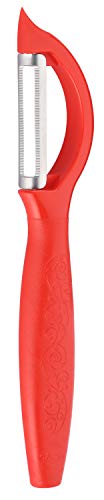 Image of Ace 2-Piece Swivel Vegetable Peeler Set - Sleek Series - Stainless Steel AISI 420J2 Serrated Blades, Ergonomic Food Grade Polypropylene Handle, Smooth Swivel Action for Potato, Carrot & Fruit Peeling