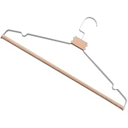 Alipis Perchas De Madera para Pantalones Perchero De Madera Perchas De Madera De Primera Calidad Perchas De Metal Bastidores para Colgar Ropa Perchas Engrosadas Falda Blanco Palo Fierro