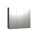 Produktbild trendteam smart living - PureBliss - Spiegelschrank - Anthrazit/Evoke Eiche - Rillenoptik - 9 Fächern + 6 Einlegeböden - (BxHxT) 90 x 80 x 20cm - mittlere Tür Links und rechts montierbar