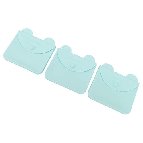 シリコンストレージボックス用のYizisecce、エンベロープオーガナイザー、エコに優しいシールバッグ、ポータブルダストプルーフクリップ、一時ファイルホルダー、ホームオフィスでの使用 (緑)