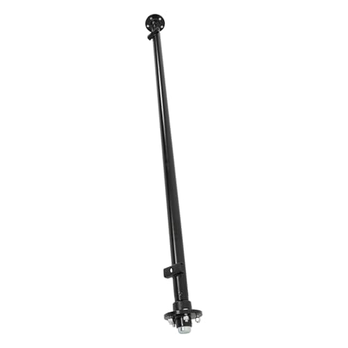 Silscvtt 3500 lb Trailer Axle 5-Lug 4.5 85 Hub Face 70 Spring Center Straight Steel Axle Tube Powder Coated Easy Assembly