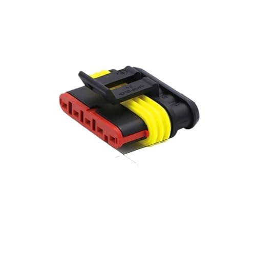 Terminales de enchufe de cable automotriz 5 pin hembra para coche 12A 2