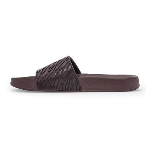 Image of Red Tape Womens Sliders in Slate Blue | Casual Pool Sliders | SLATE BLUE | 3 UK