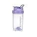 Protein Shaker Cup Sport Integratori Shaker con Mixer Ball Fitness Milkshake Portable Workout Water Cup 500 ml-Viola