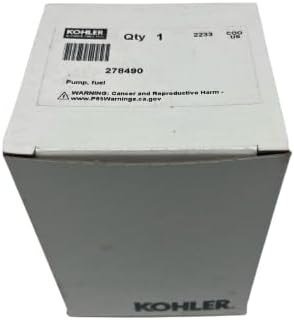 278490 Fuel Pump Facet Electronic 12V Fits Kohler Generator 5E 4EF 7.3E 6EF 5ECD 4EFCD 7.3ECD 6EFCD Genuine OEM
