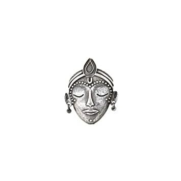 Sauhrida Silver Oxidised Ring-image-17