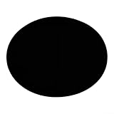 Pokertisch-Auflage, Runde Filz-Tischdecke, Tischüberzug für Kartenspiele 91–122 cm Durchmesser, Elastische Tischunterlage für Kartenspiele, Mahjong und Poker(Schwarz)