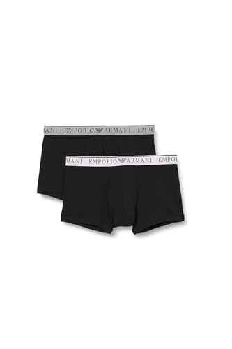 Stretch Cotton Endurance 2-Pack-Trunk Boxer Multicolore Black-Black L uomo