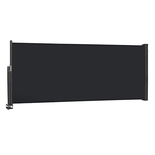 NAIZY Toldo Lateral Retráctil de Aluminio Separador Extensible 100x300cm Protege la Privacidad,...