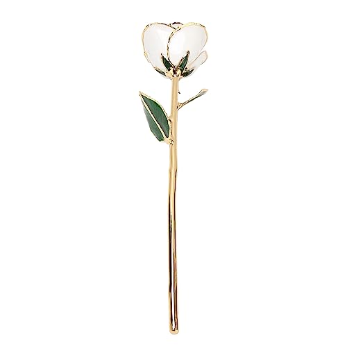 Gold Dipped Rose Real 24K Gold Rose, Rose Dipped in 24K Golden Roses Romantic Gifts for Women in Her Birthday Anniversary Valentines Day Mothers Day - Afbeelding 6