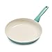GreenPan Rio Bratpfanne mit Antihaftbeschichtung, 26cm, PFAS-frei, Türkis und Creme