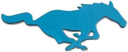 Ford Mustang Running Horse Pony 4" Chrome Fender Door Trunk Dash Emblems Pair - 2