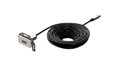 Kindermann Konnect Design Click - Highspeed - Hdmi-Kabel Mit Ethernet - Hdmi Weiblich Paneel Montierbar Zu Mikro Hdmi Männlich Gerade - 15,0M - Hybrid