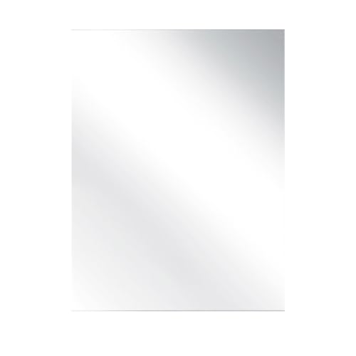 Specchio Rettangolare Filolucido Con Vetro Da 5 mm Bordi a 90° Installazione Verticale e Orizzontale Reversibile Con Pellicola Antiesplosione e Ganci Inclusi Design Moderno Bagno Casa (70 x 100 Cm)