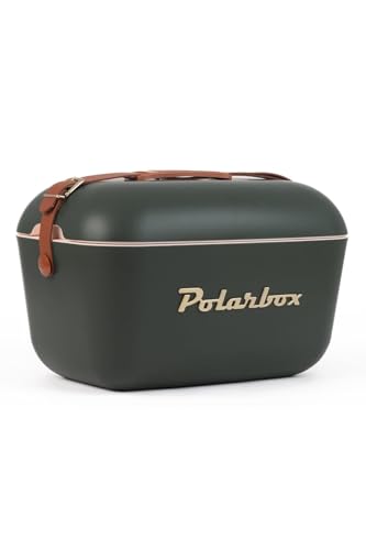 Bolsa Térmica Cooler Retrô Com Alça Em Couro 12 Litros - Polarbox - Floresta Dourado