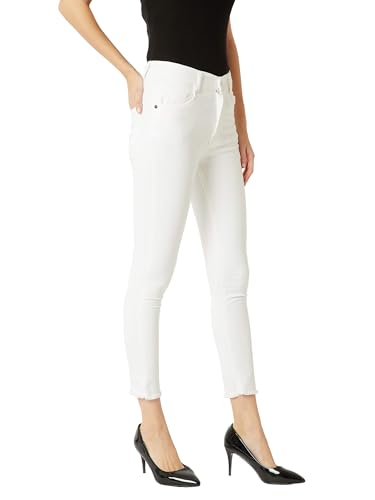 Image of Miss Chase Women's Skinny Fit High Rise Regular Length Denim Stretchable Jeans