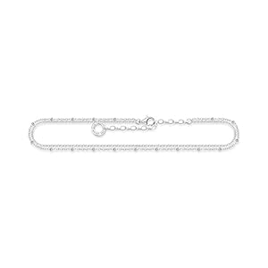 Thomas Sabo, Women’s Sterling silver Not a gem Anklet, Silver, one size - AK0030-001-21-L27V
